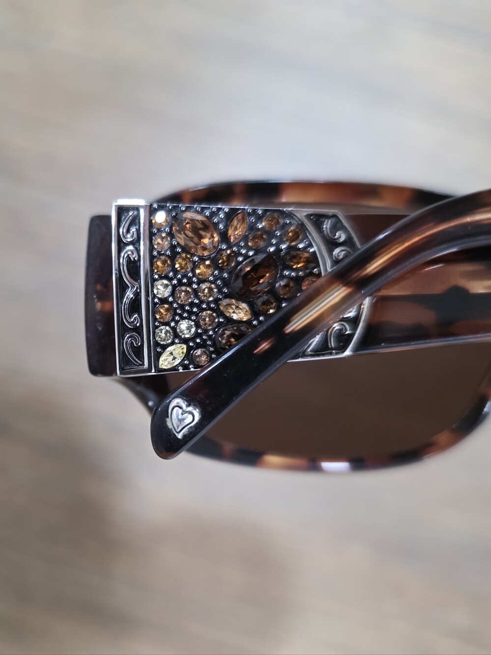 Brighton Crystal Voyage Tortoise Rhinestone Sunglasses - Picture 7 of 9